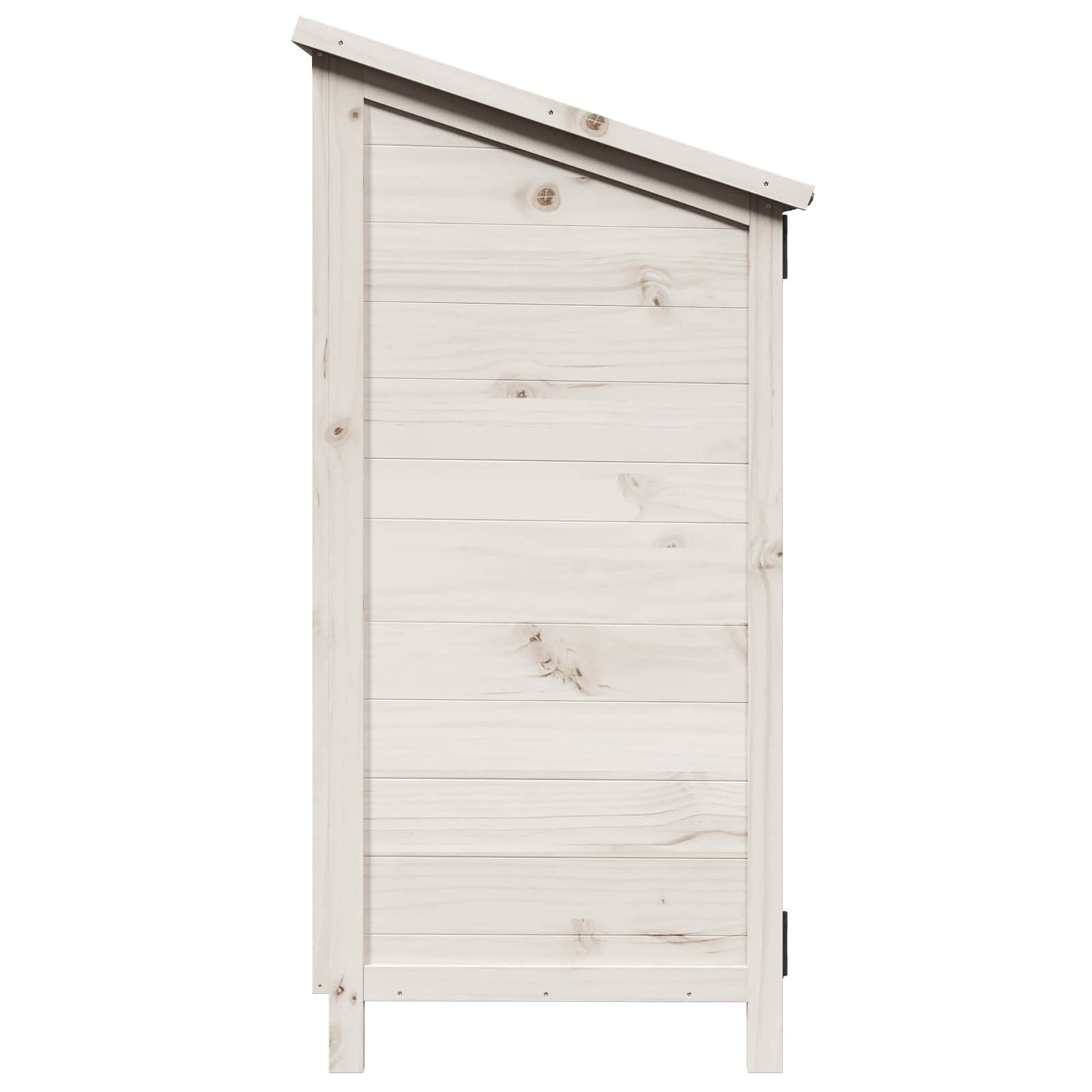 Tuinschuur Wit 59 x 56 x 113,5 cm Bewerkt hout
