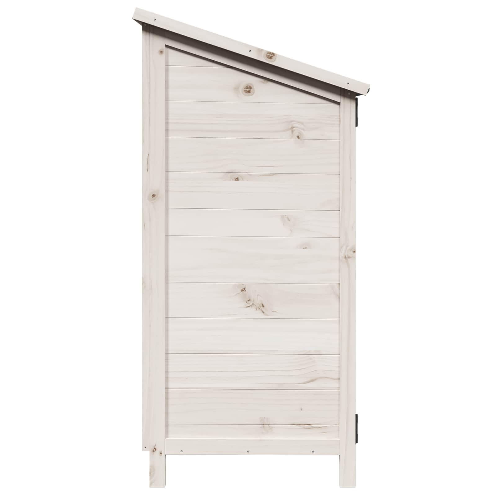 Tuinschuur Wit 59 x 56 x 113,5 cm Bewerkt hout