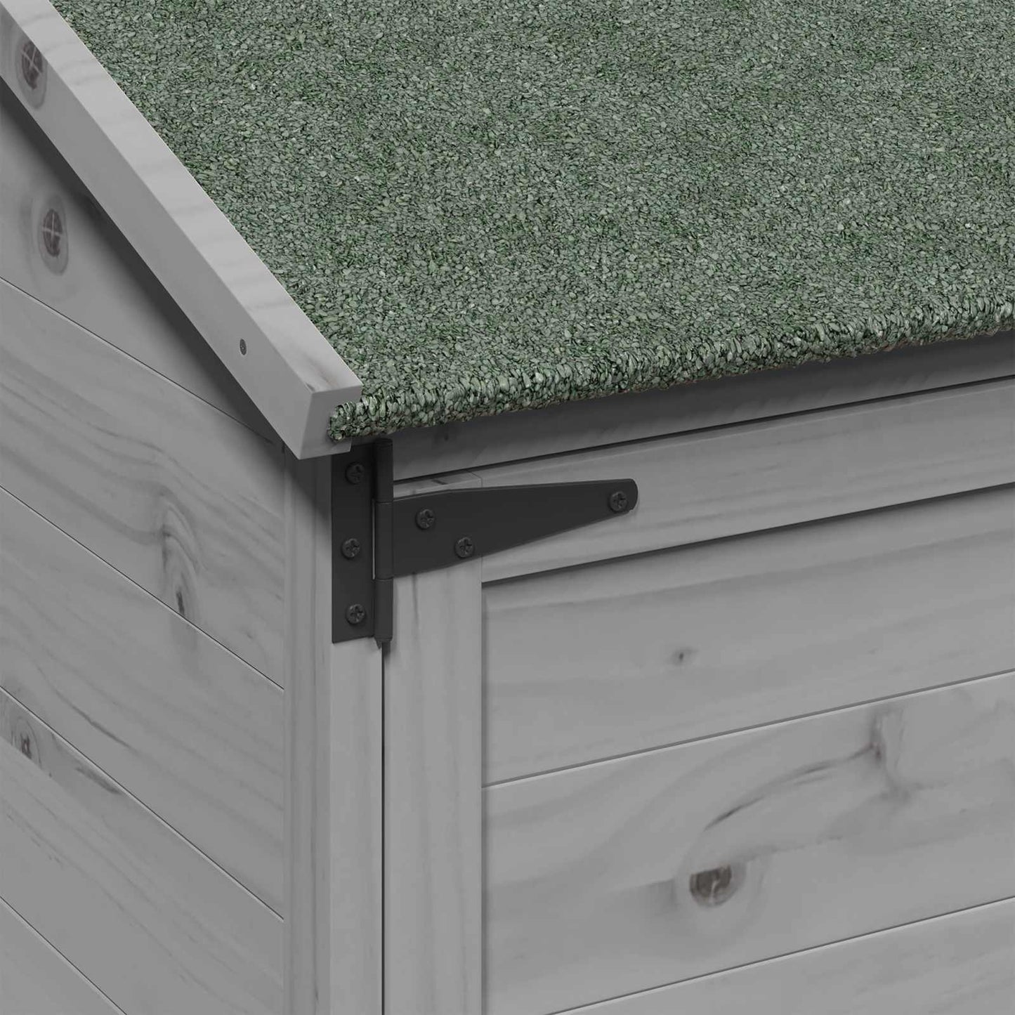 Tuinschuur Grijs 59 x 56 x 113,5 cm Bewerkt hout