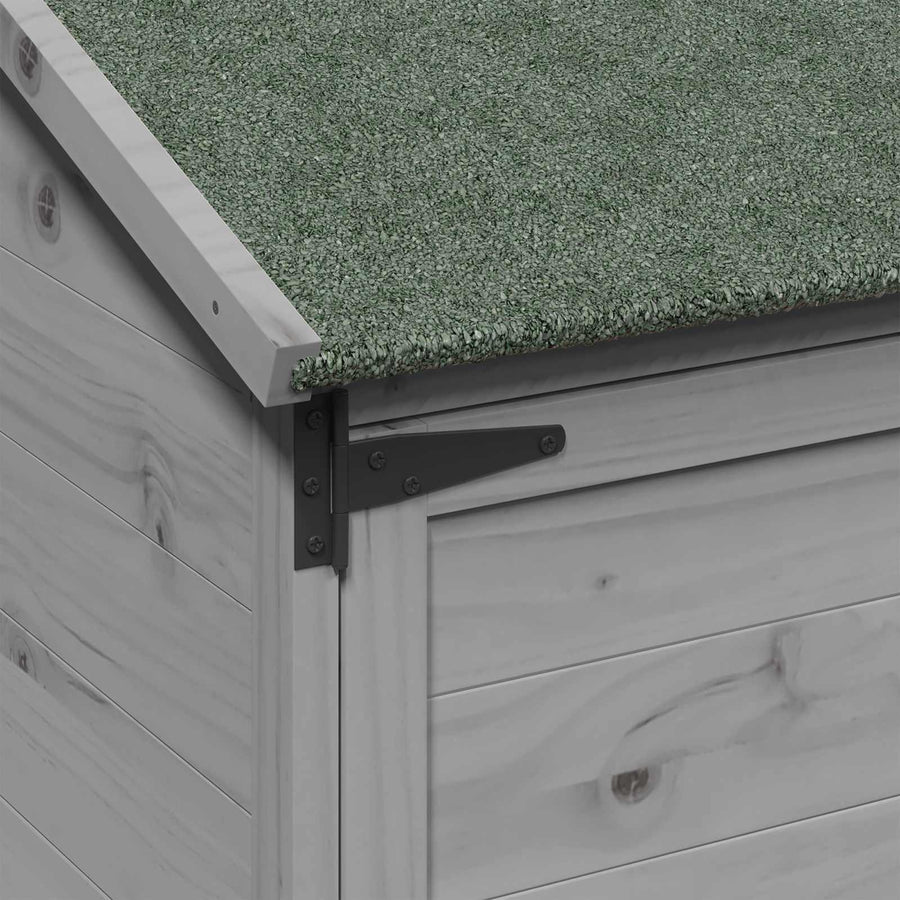 Tuinschuur Grijs 59 x 56 x 113,5 cm Bewerkt hout