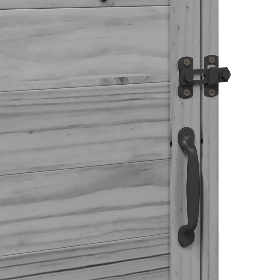 Tuinschuur Grijs 59 x 56 x 113,5 cm Bewerkt hout
