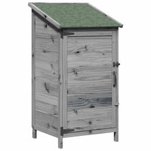 Tuinschuur Grijs 59 x 56 x 113,5 cm Bewerkt hout