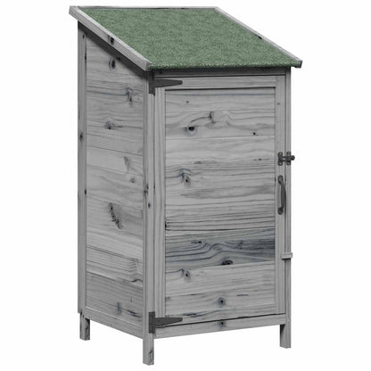 Tuinschuur Grijs 59 x 56 x 113,5 cm Bewerkt hout