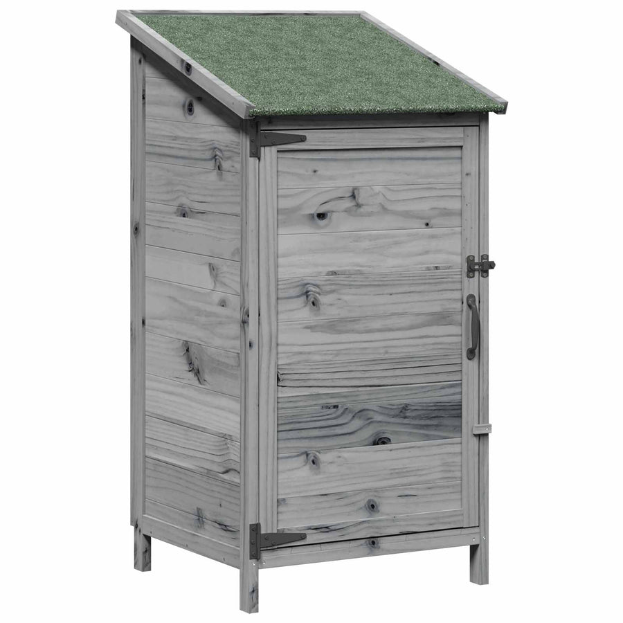 Tuinschuur Grijs 59 x 56 x 113,5 cm Bewerkt hout