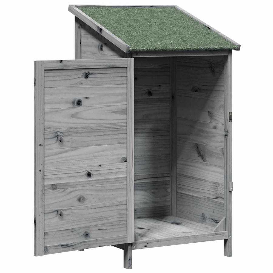 Tuinschuur Grijs 59 x 56 x 113,5 cm Bewerkt hout