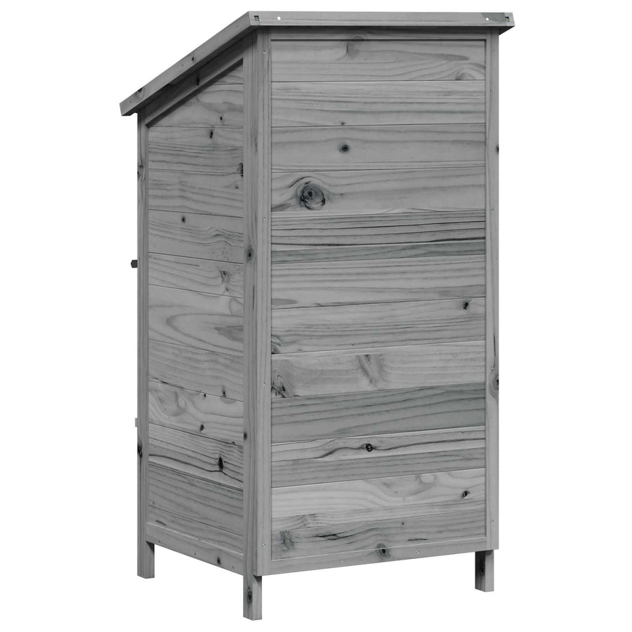 Tuinschuur Grijs 59 x 56 x 113,5 cm Bewerkt hout
