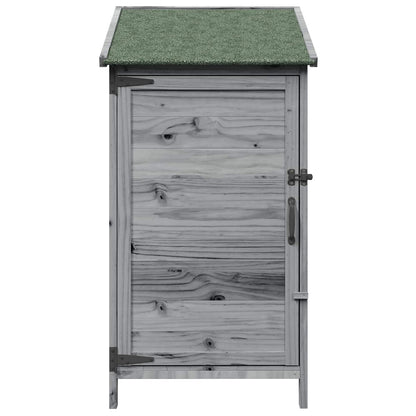 Tuinschuur Grijs 59 x 56 x 113,5 cm Bewerkt hout