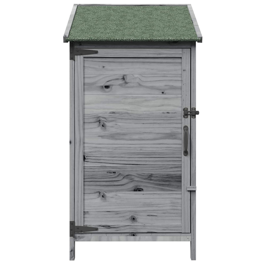 Tuinschuur Grijs 59 x 56 x 113,5 cm Bewerkt hout