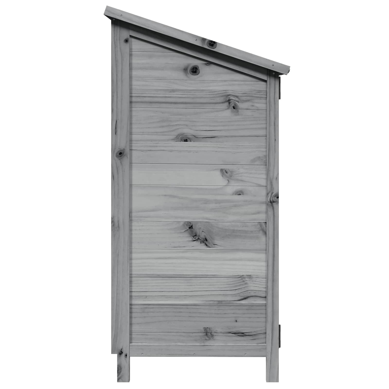 Tuinschuur Grijs 59 x 56 x 113,5 cm Bewerkt hout