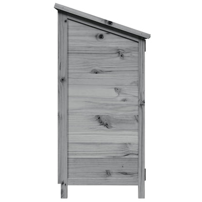 Tuinschuur Grijs 59 x 56 x 113,5 cm Bewerkt hout