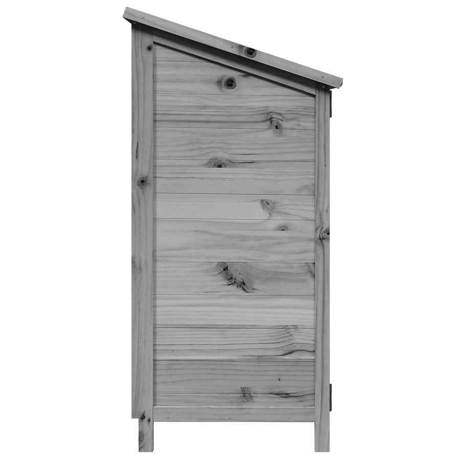 Tuinschuur Grijs 59 x 56 x 113,5 cm Bewerkt hout