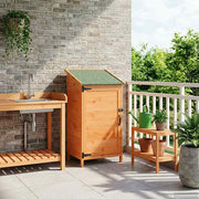 Tuinschuur 59x56x113,5 cm bruin bewerkt hout