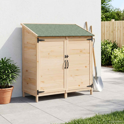 Tuinschuur Naturel 106,5 x 56 x 113,5 cm Bewerkt hout