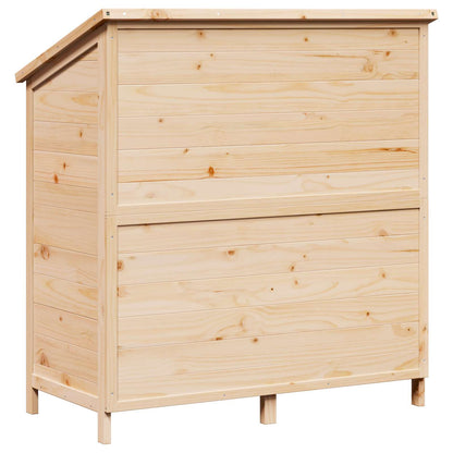 Tuinschuur Naturel 106,5 x 56 x 113,5 cm Bewerkt hout