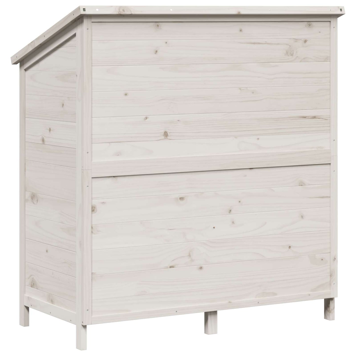 Tuinschuur Wit 106,5 x 56 x 113,5 cm Bewerkt hout