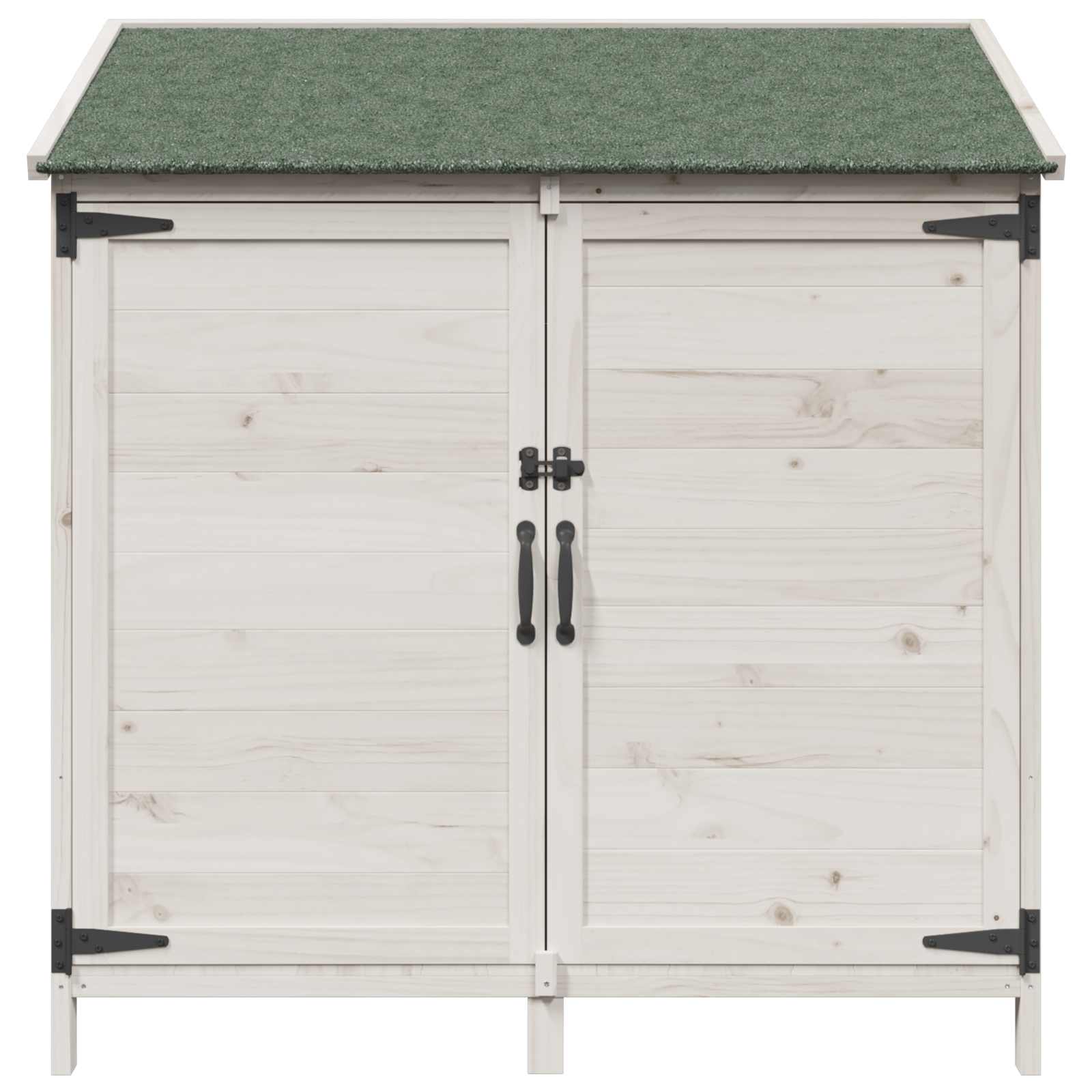 Tuinschuur Wit 106,5 x 56 x 113,5 cm Bewerkt hout