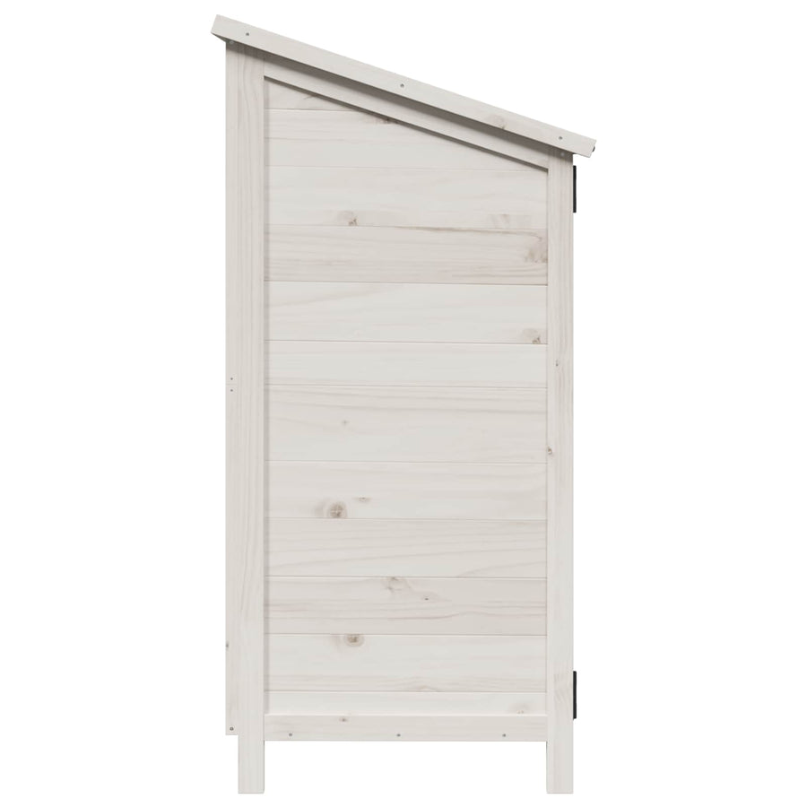 Tuinschuur Wit 106,5 x 56 x 113,5 cm Bewerkt hout