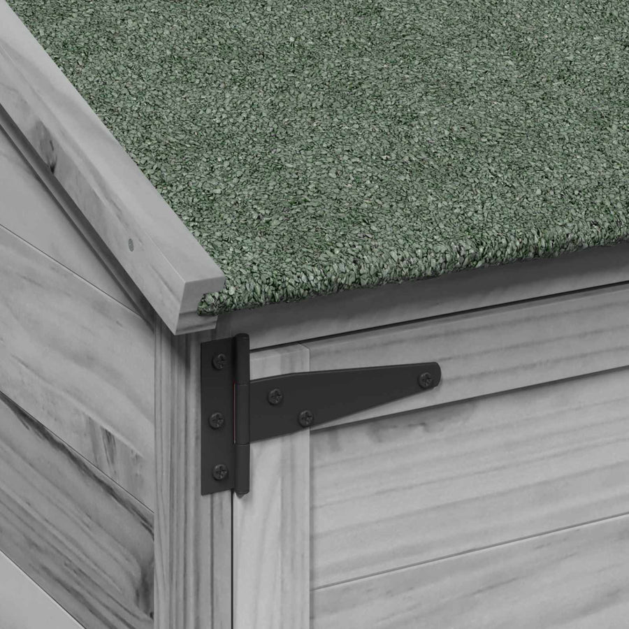Tuinschuur Grijs 106,5 x 56 x 113,5 cm Bewerkt hout