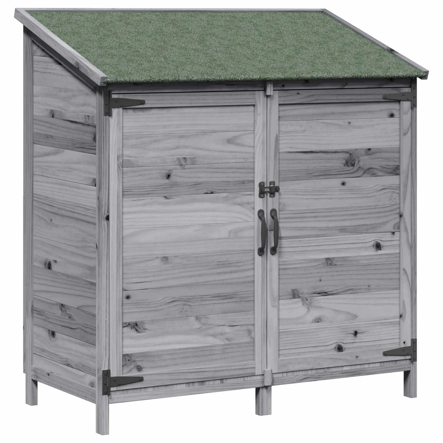 Tuinschuur Grijs 106,5 x 56 x 113,5 cm Bewerkt hout