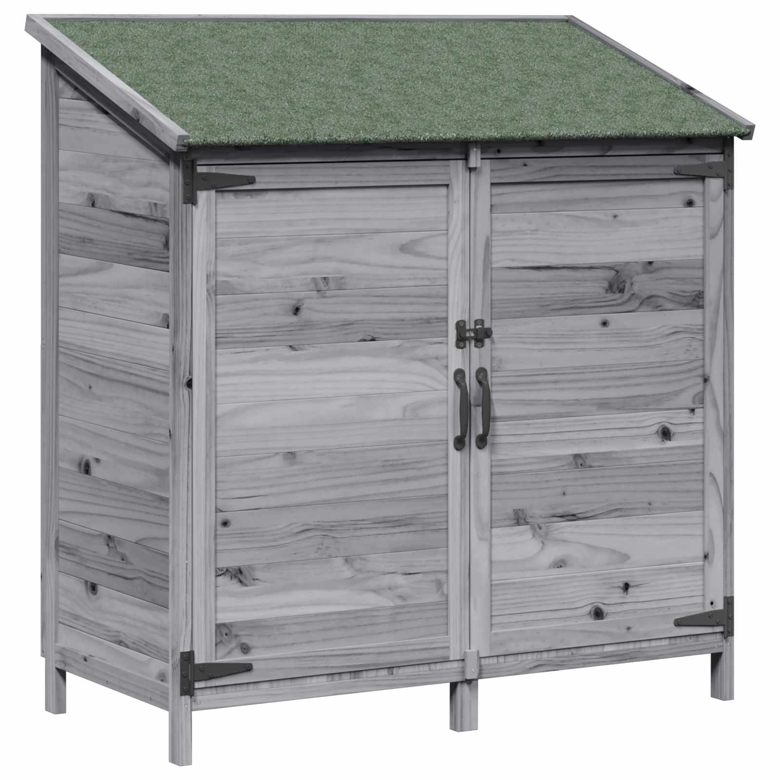 Tuinschuur Grijs 106,5 x 56 x 113,5 cm Bewerkt hout