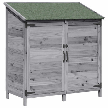 Tuinschuur Grijs 106,5 x 56 x 113,5 cm Bewerkt hout