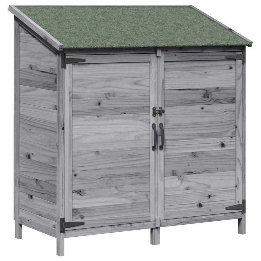 Tuinschuur Grijs 106,5 x 56 x 113,5 cm Bewerkt hout