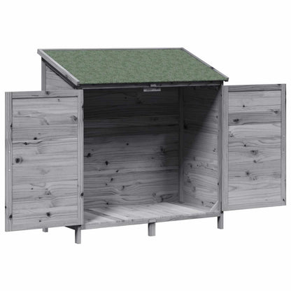 Tuinschuur Grijs 106,5 x 56 x 113,5 cm Bewerkt hout