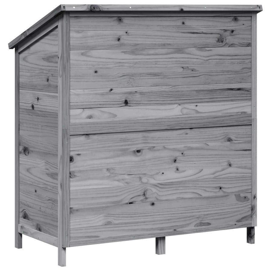 Tuinschuur Grijs 106,5 x 56 x 113,5 cm Bewerkt hout