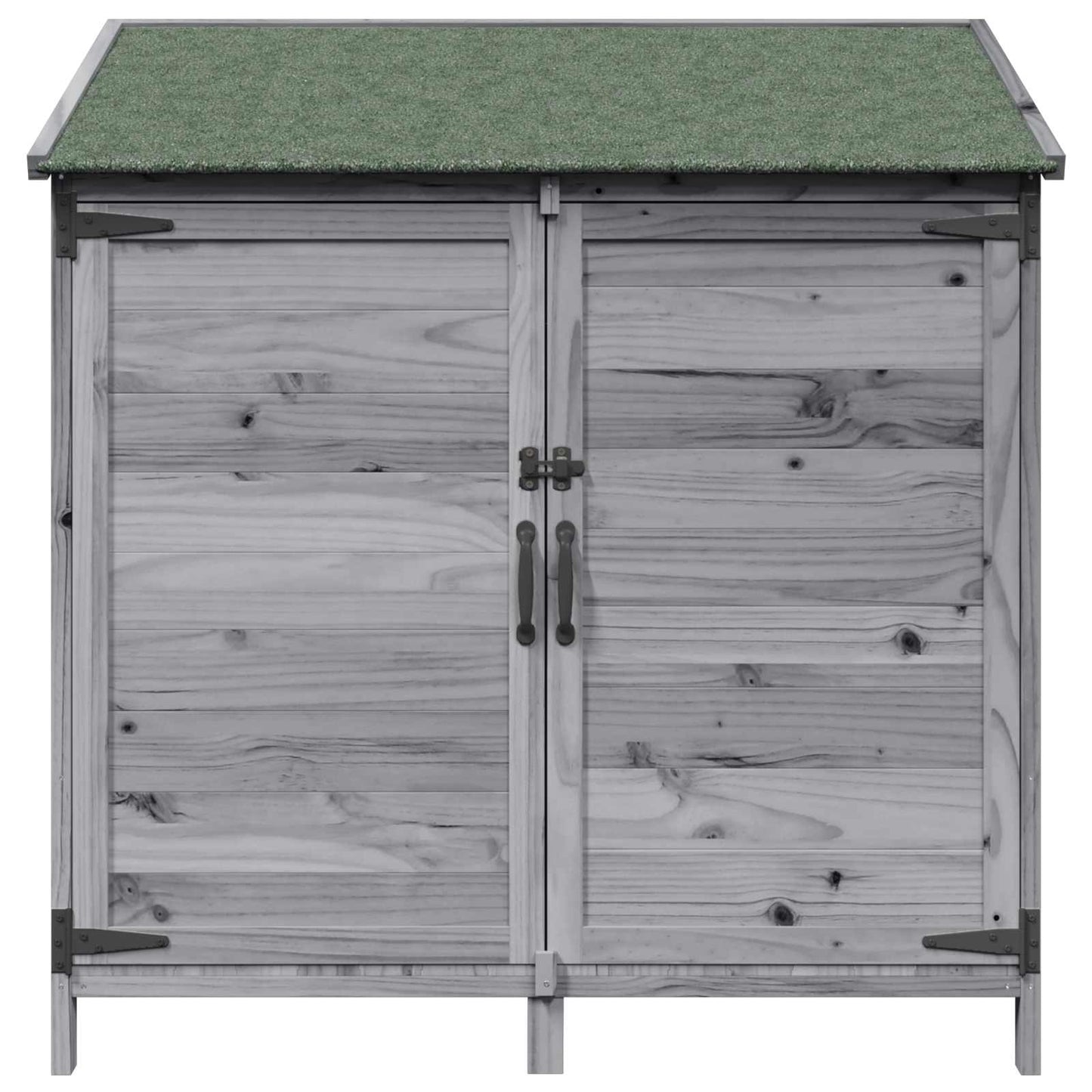 Tuinschuur Grijs 106,5 x 56 x 113,5 cm Bewerkt hout