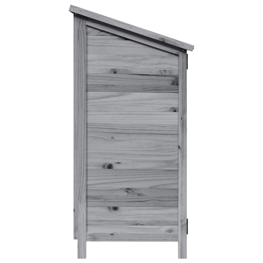 Tuinschuur Grijs 106,5 x 56 x 113,5 cm Bewerkt hout