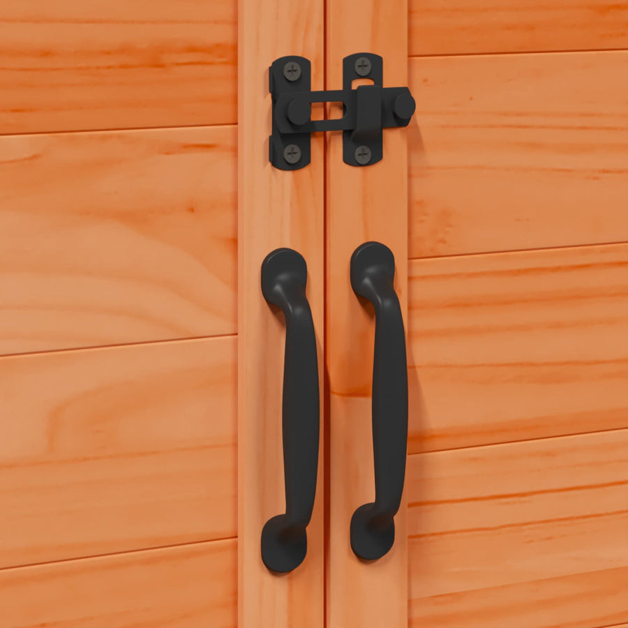 Tuinschuur Bruin 106,5 x 56 x 113,5 cm Bewerkt hout
