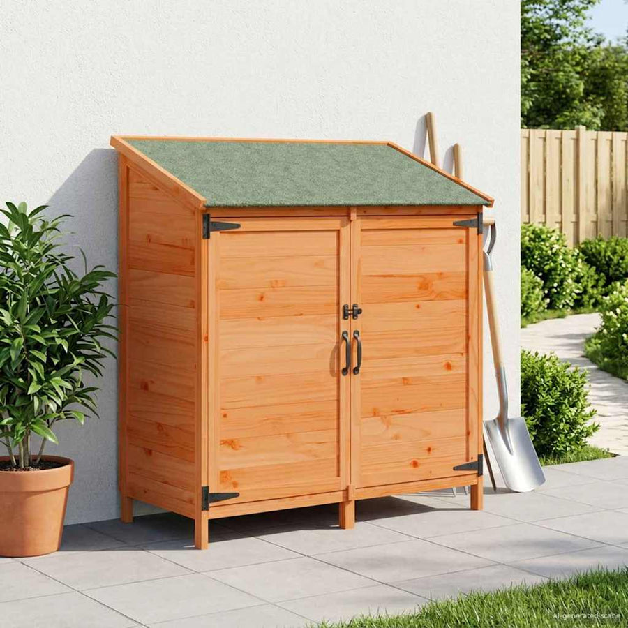 Tuinschuur Bruin 106,5 x 56 x 113,5 cm Bewerkt hout
