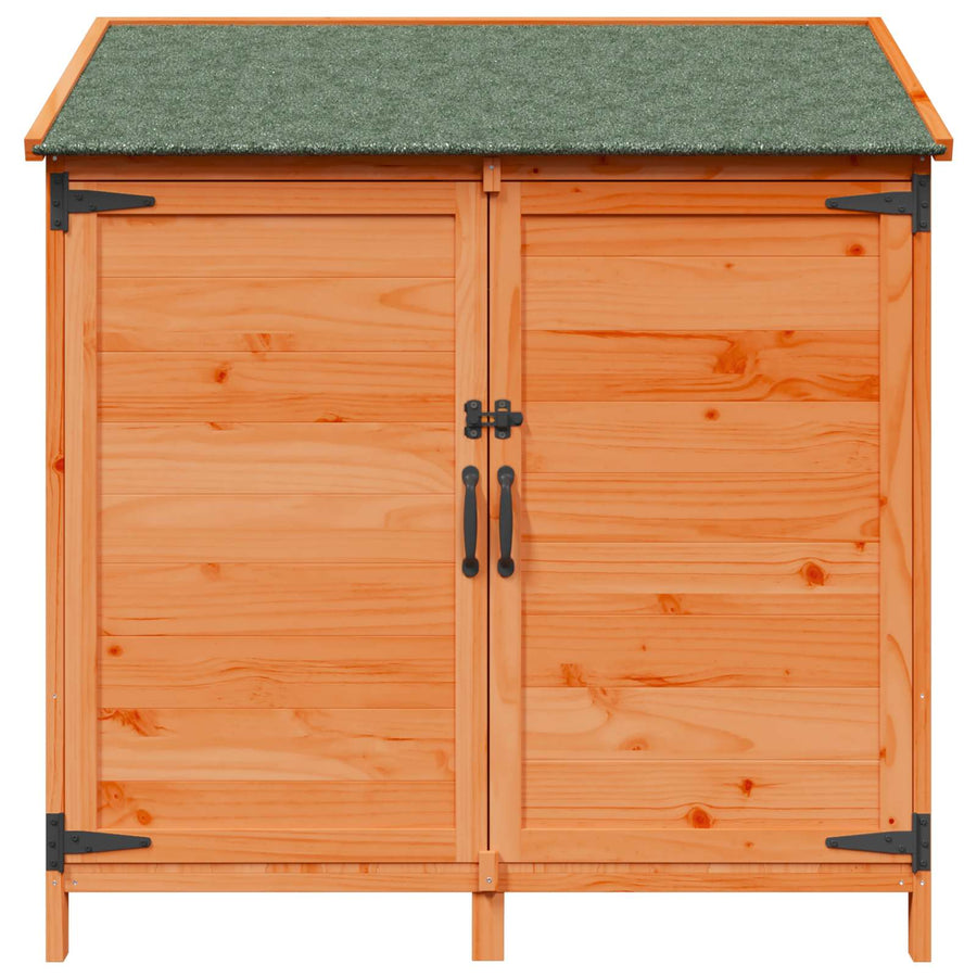 Tuinschuur Bruin 106,5 x 56 x 113,5 cm Bewerkt hout