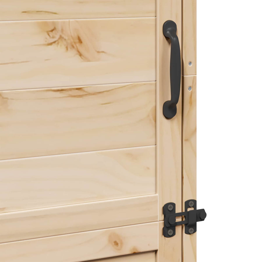 Tuinschuur Naturel 59,5 x 56 x 176,5 cm Bewerkt hout