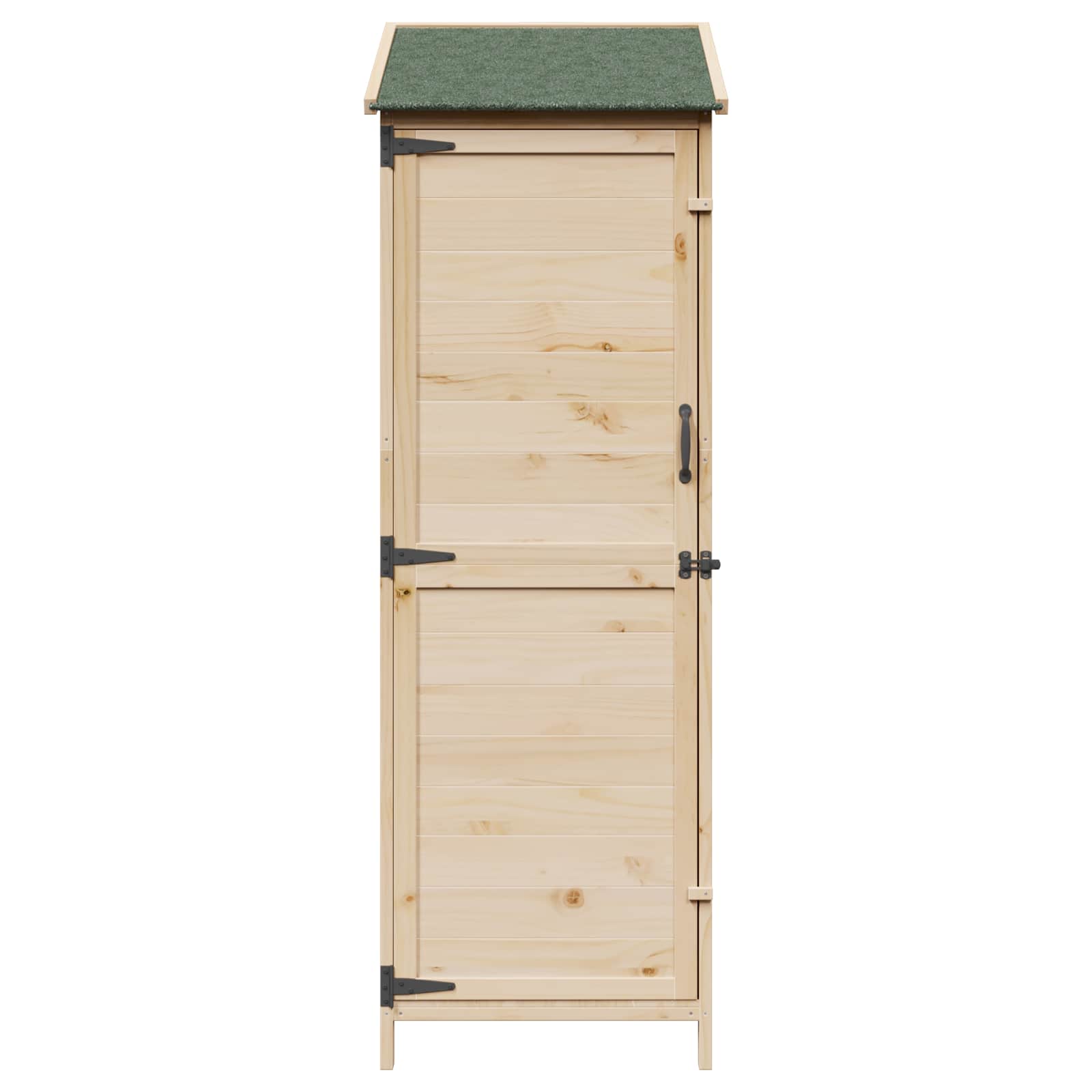 Tuinschuur Naturel 59,5 x 56 x 176,5 cm Bewerkt hout