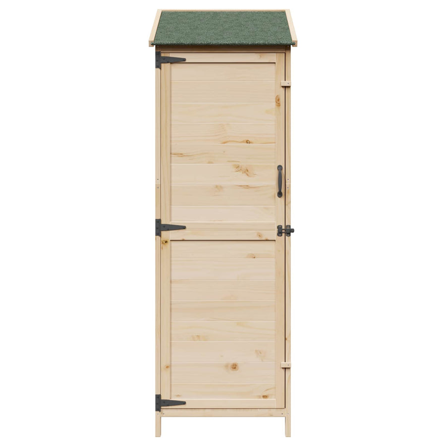 Tuinschuur Naturel 59,5 x 56 x 176,5 cm Bewerkt hout
