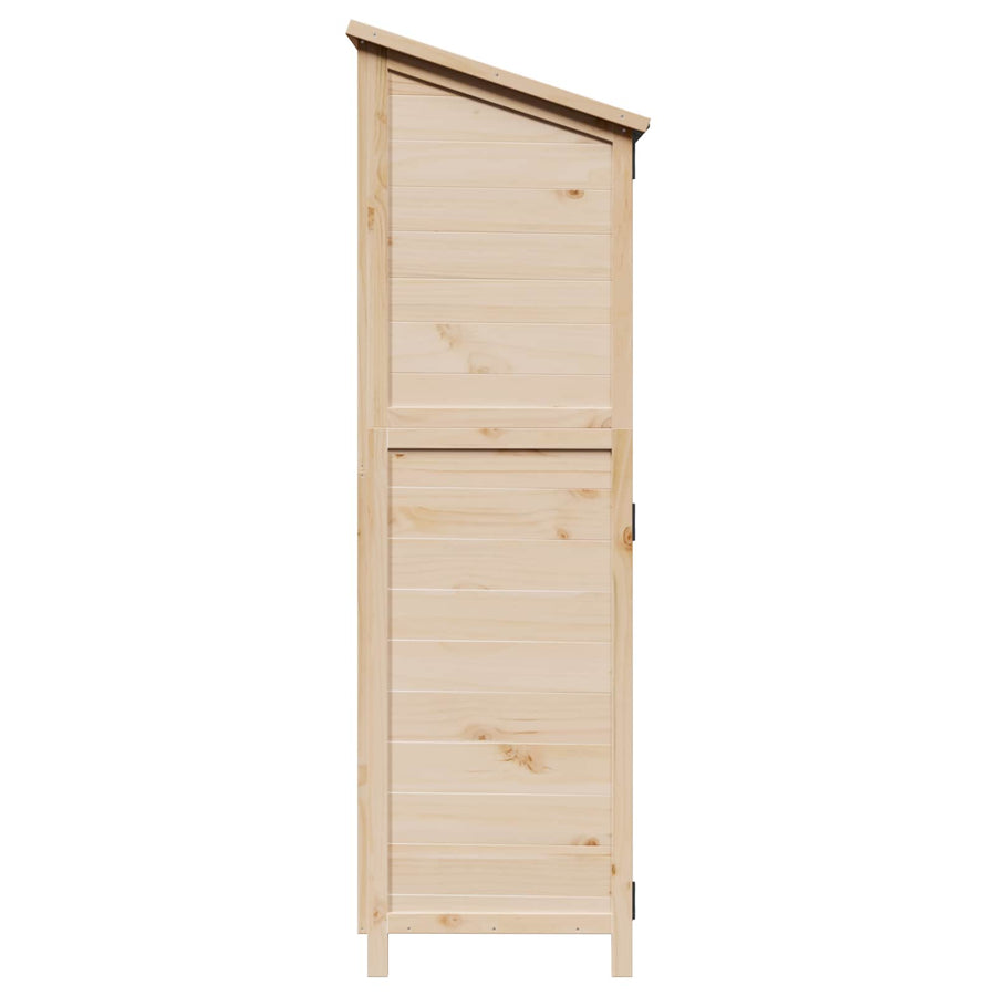 Tuinschuur Naturel 59,5 x 56 x 176,5 cm Bewerkt hout