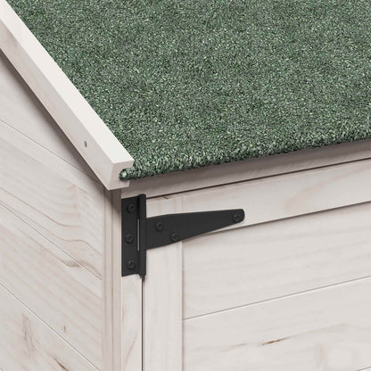 Tuinschuur Wit 59,5 x 56 x 176,5 cm Bewerkt hout