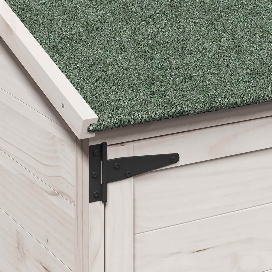 Tuinschuur Wit 59,5 x 56 x 176,5 cm Bewerkt hout