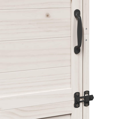 Tuinschuur Wit 59,5 x 56 x 176,5 cm Bewerkt hout
