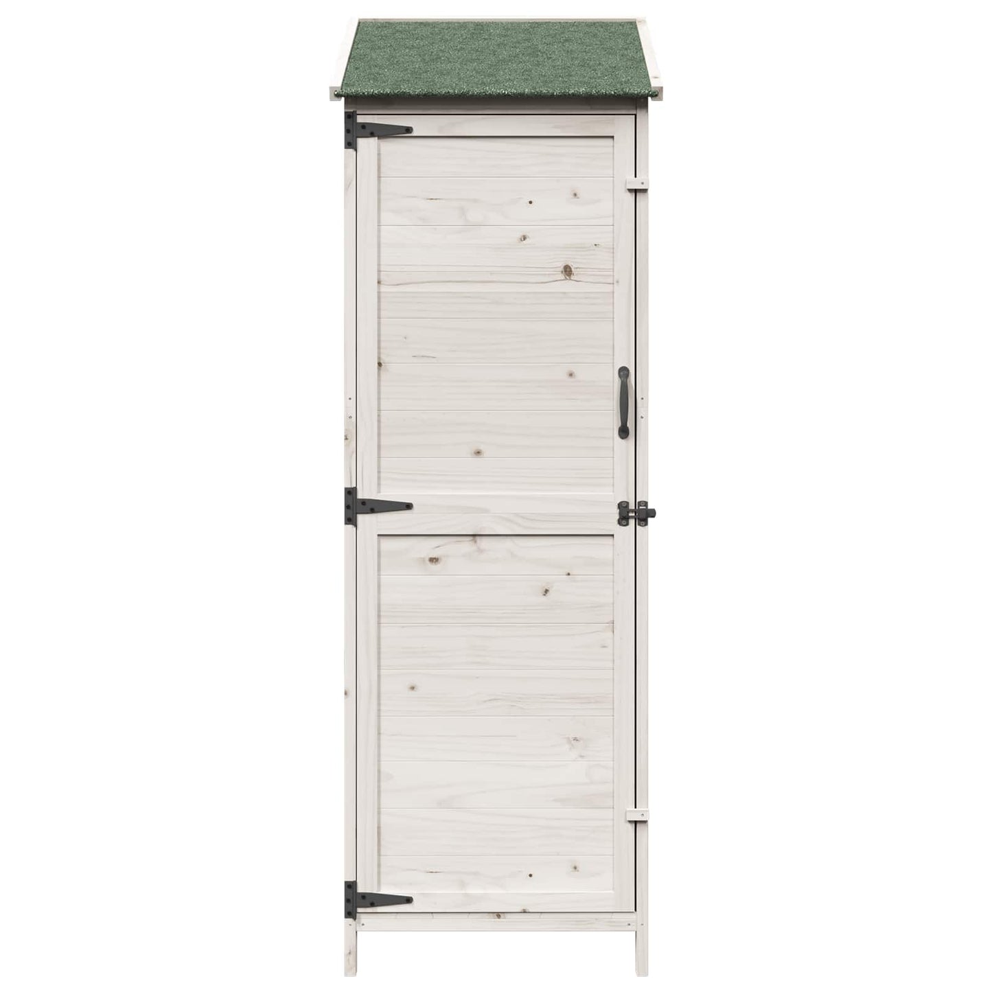 Tuinschuur Wit 59,5 x 56 x 176,5 cm Bewerkt hout