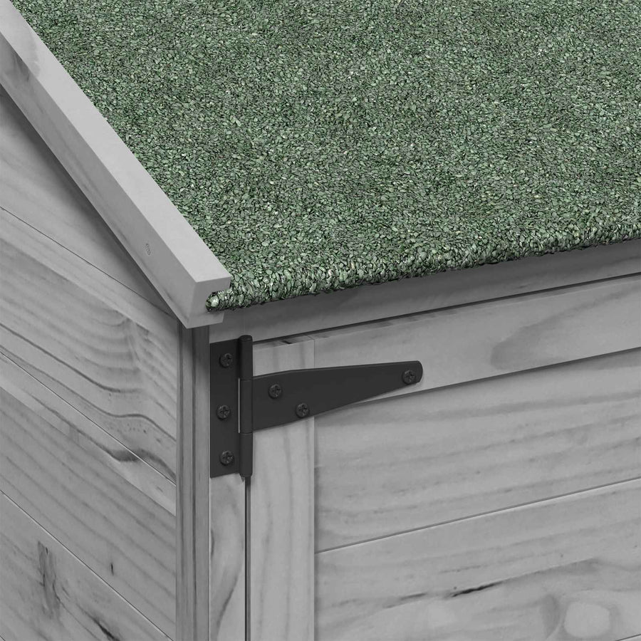Tuinschuur Grijs 59,5 x 56 x 176,5 cm Bewerkt hout