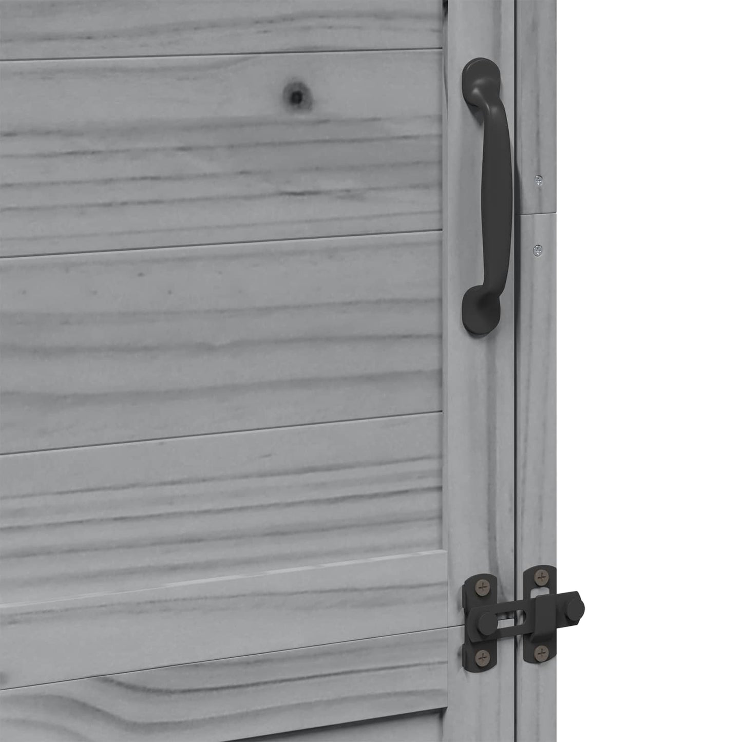 Tuinschuur Grijs 59,5 x 56 x 176,5 cm Bewerkt hout