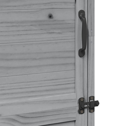 Tuinschuur Grijs 59,5 x 56 x 176,5 cm Bewerkt hout