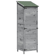 Tuinschuur Grijs 59,5 x 56 x 176,5 cm Bewerkt hout