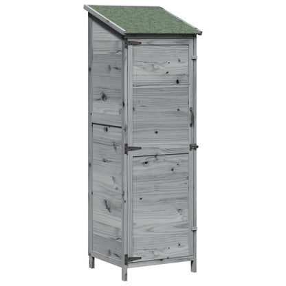 Tuinschuur Grijs 59,5 x 56 x 176,5 cm Bewerkt hout