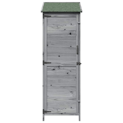 Tuinschuur Grijs 59,5 x 56 x 176,5 cm Bewerkt hout
