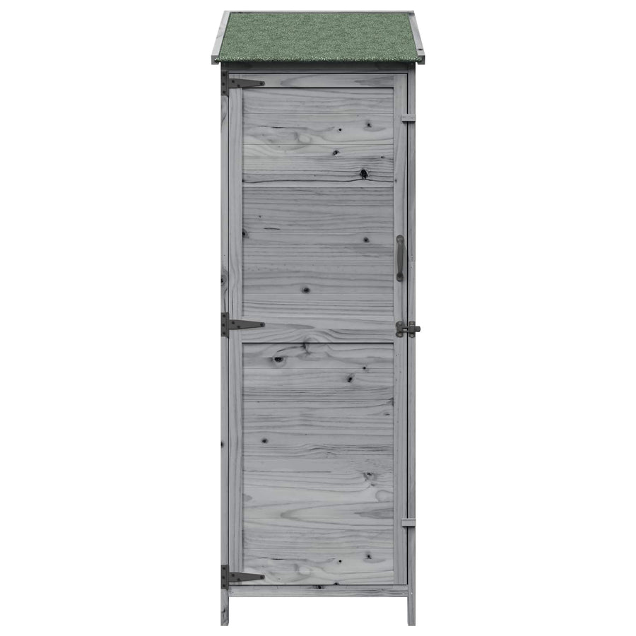 Tuinschuur Grijs 59,5 x 56 x 176,5 cm Bewerkt hout