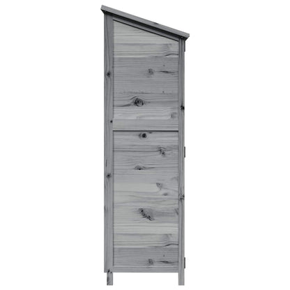 Tuinschuur Grijs 59,5 x 56 x 176,5 cm Bewerkt hout