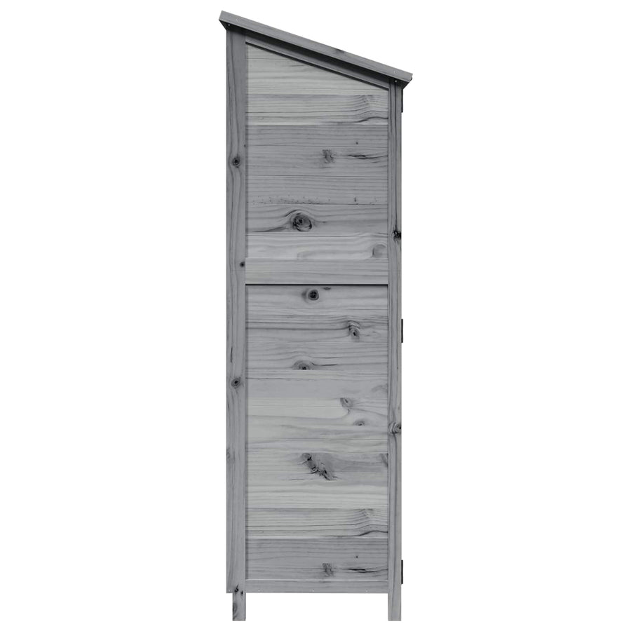 Tuinschuur Grijs 59,5 x 56 x 176,5 cm Bewerkt hout